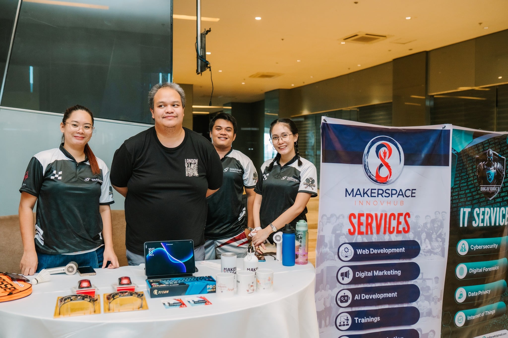 Makerspace Innovhub at SmashFi Badminton Cup 2025
